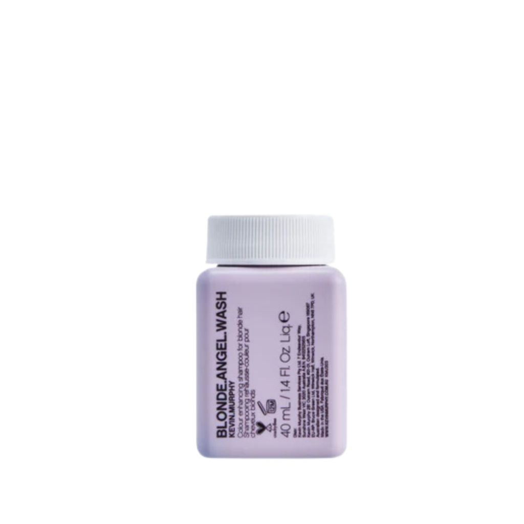 Blonde.Angel.Wash 40ml - Kevin Murphy is a luxurious, lavender-infused shampoo designed to enhance and preserve blonde and grey tones in a compact, travel size.