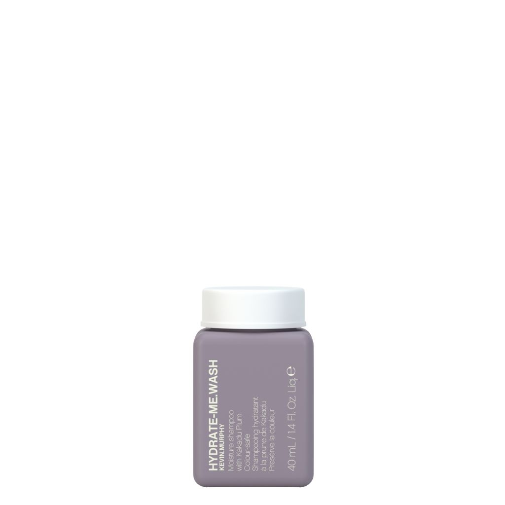 Hydrate-Me.Wash 40ml - Kevin Murphy a deeply hydrating shampoo to restore moisture and shine. Ideal for naturally dry hair or hair exposed to harsh climates,