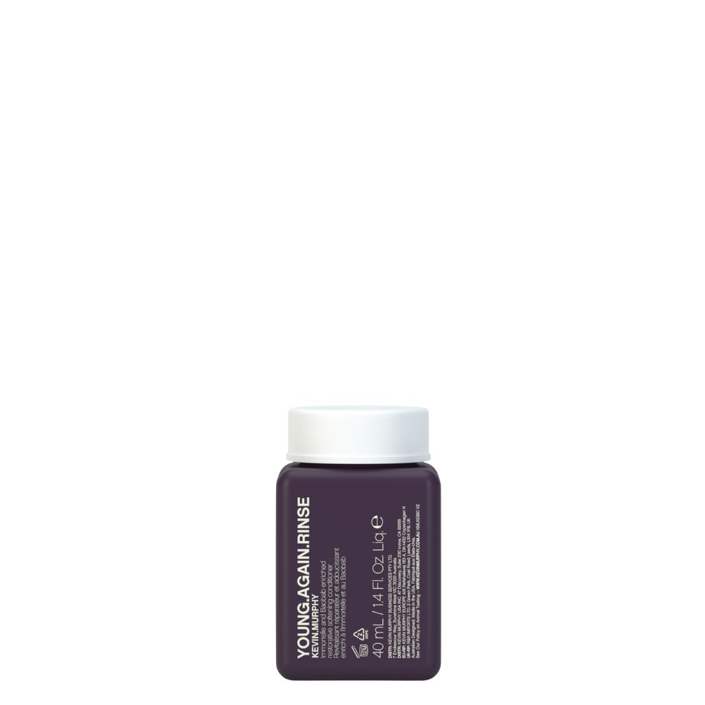 Young.Again.Rinse 40ml - Kevin Murphy Designed for dry, brittle, or aging hair, deeply nourishes while delivering weightless hydration and silky softness.