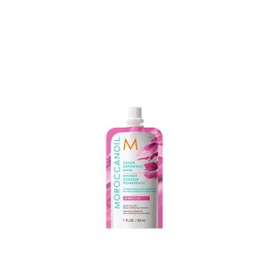 Colour Deposit Mask Hibiscus 30ml floral pink hue while deeply conditioning, dual-benefit mask enhances vibrancy and dimension for light to medium blonde hair