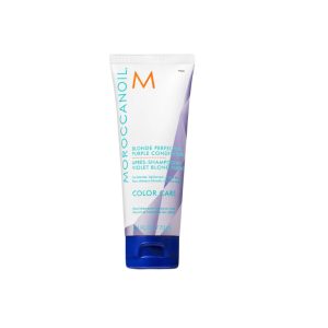 Blonde Perfecting Purple Conditioner 70ml - Morocconoil gently detangles, softens while depositing violet pigments to neutralize unwanted yellow & orange tones.