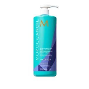 Blonde Perfecting Purple Shampoo 1000ml deep violet pigments targets yellow & orange hues, restoring clarity & vibrancy to your colour, sulfate-free formula