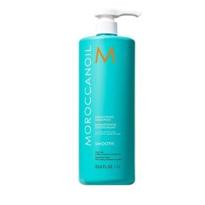 Smoothing Shampoo 1000ml - Morocconoil Ideal for coarse, curly or rebellious textures,cleanses no stripping moisture, sulfate-free, phosphate-free, paraben-free